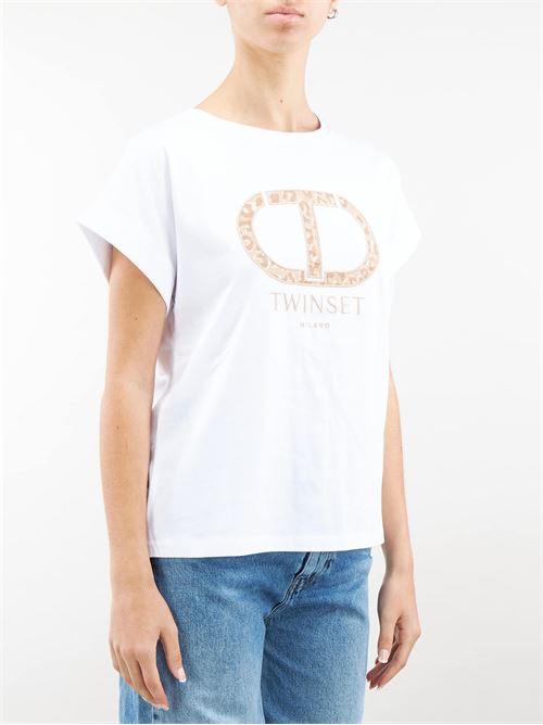 Cotton t-shirt with logo Twinset TWIN SET |  | TT21421
